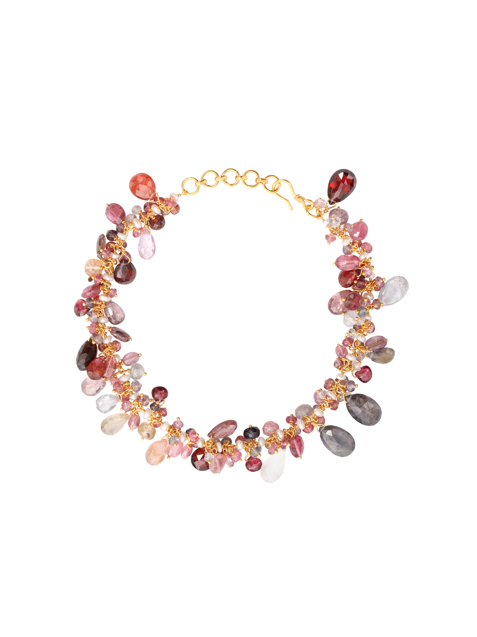 Katherine multicolour sapphire & pearl bracelet