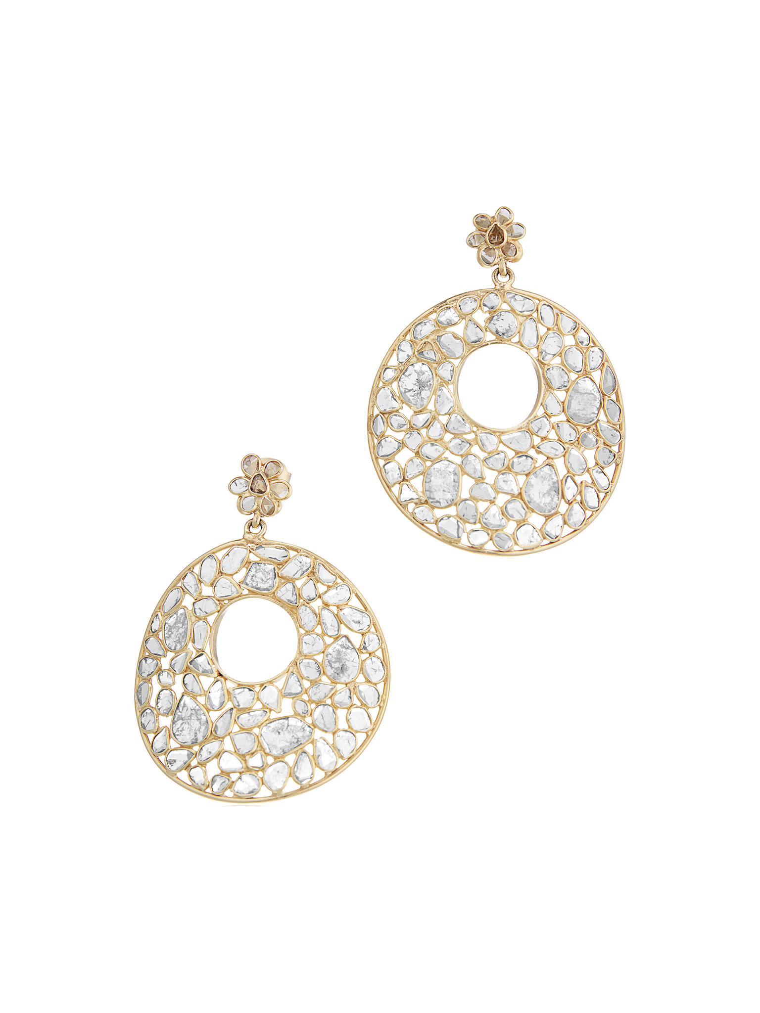 Jasmine diamond statement earrings