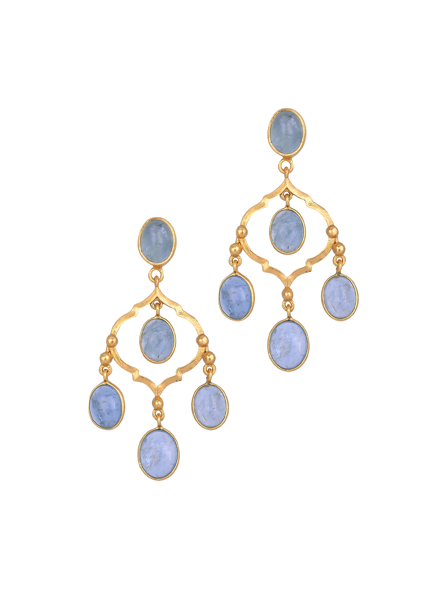 Zara aquamarine earrings