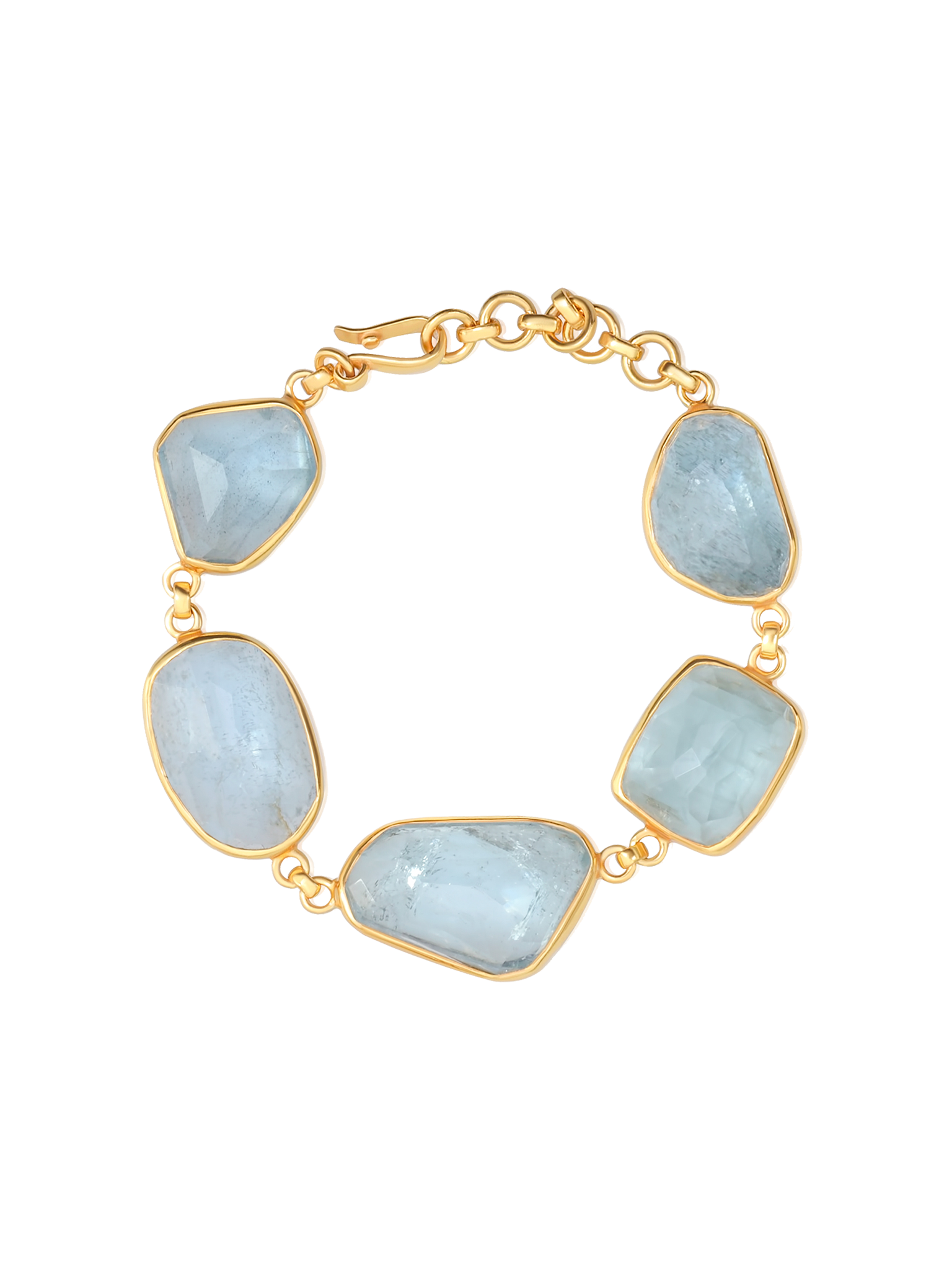 Pebble aquamarine bracelet