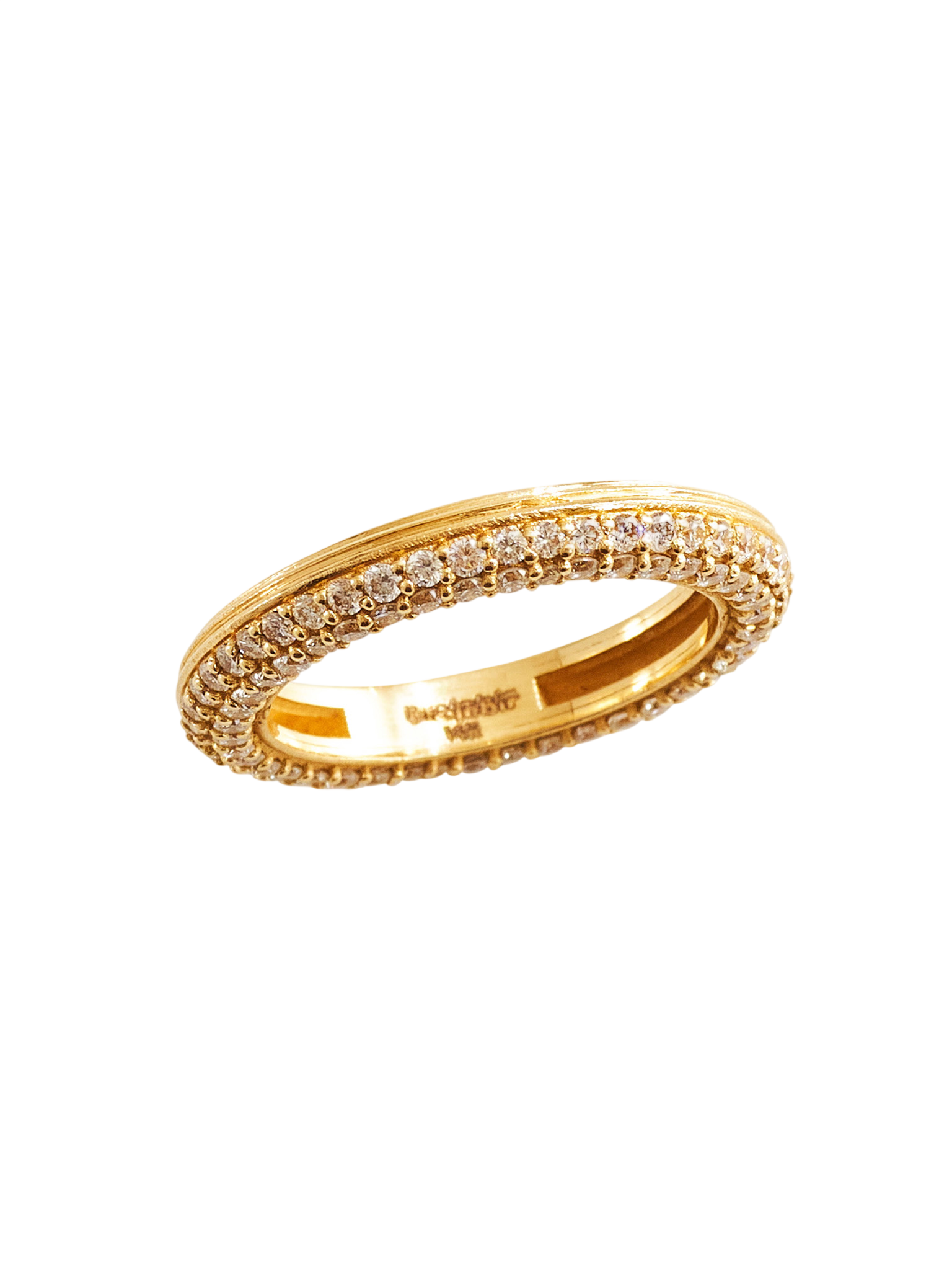 Basic double eternity diamonds ring