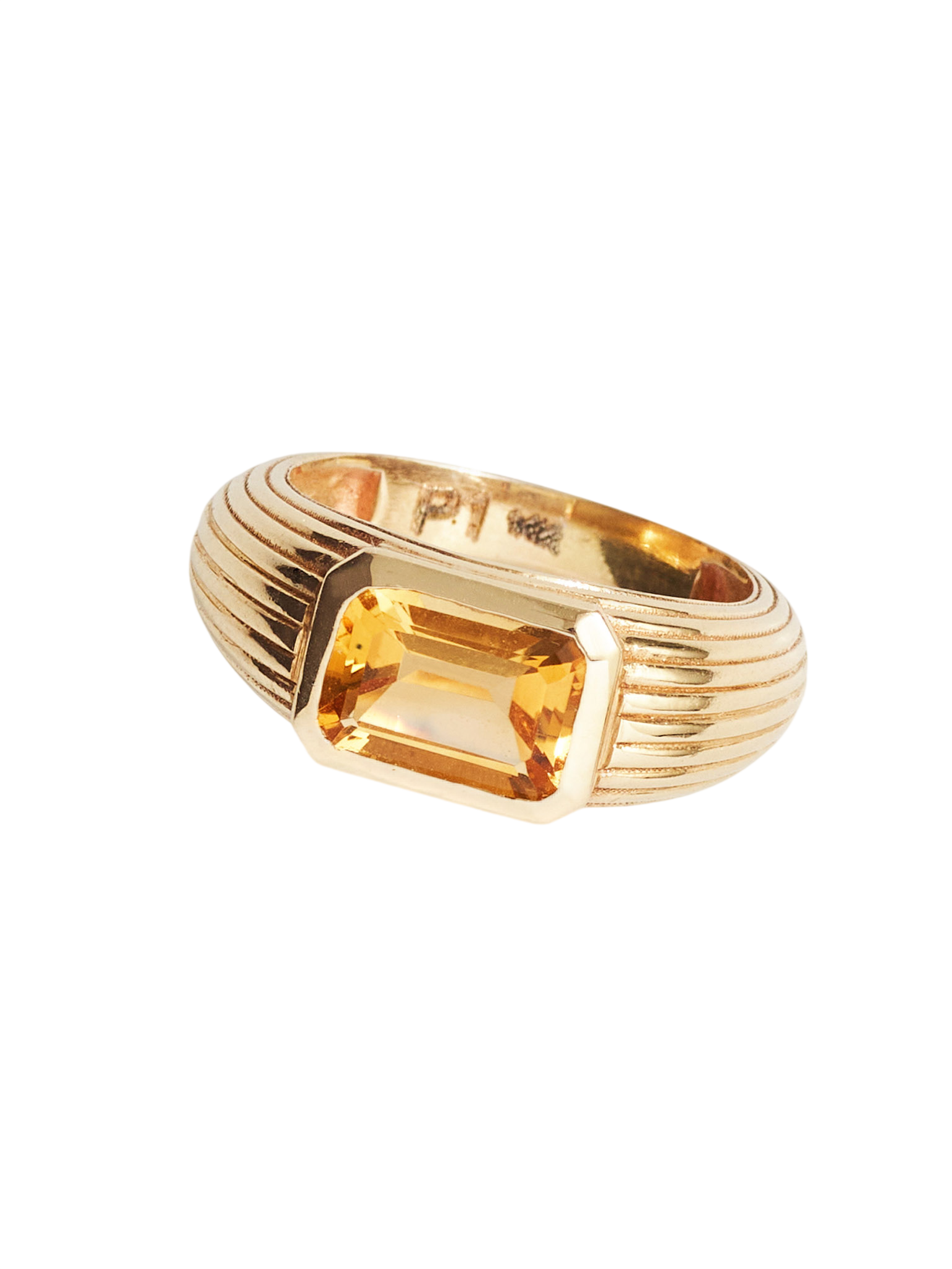 Chubby citrine ring