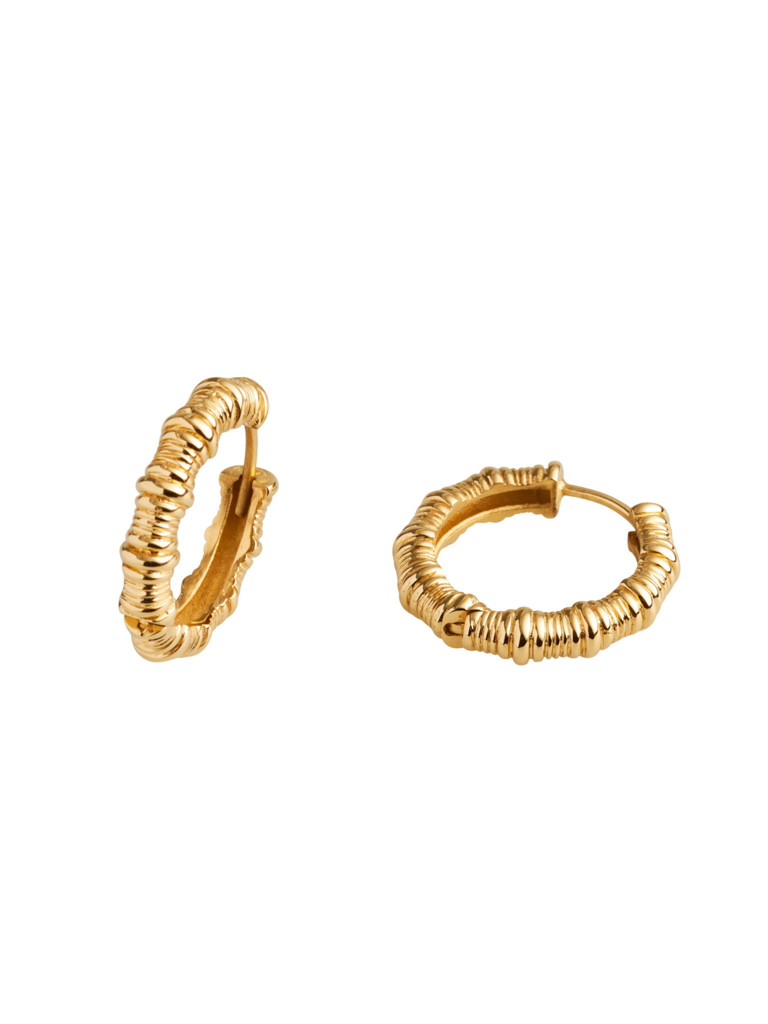 Vertical textured maxi earrings