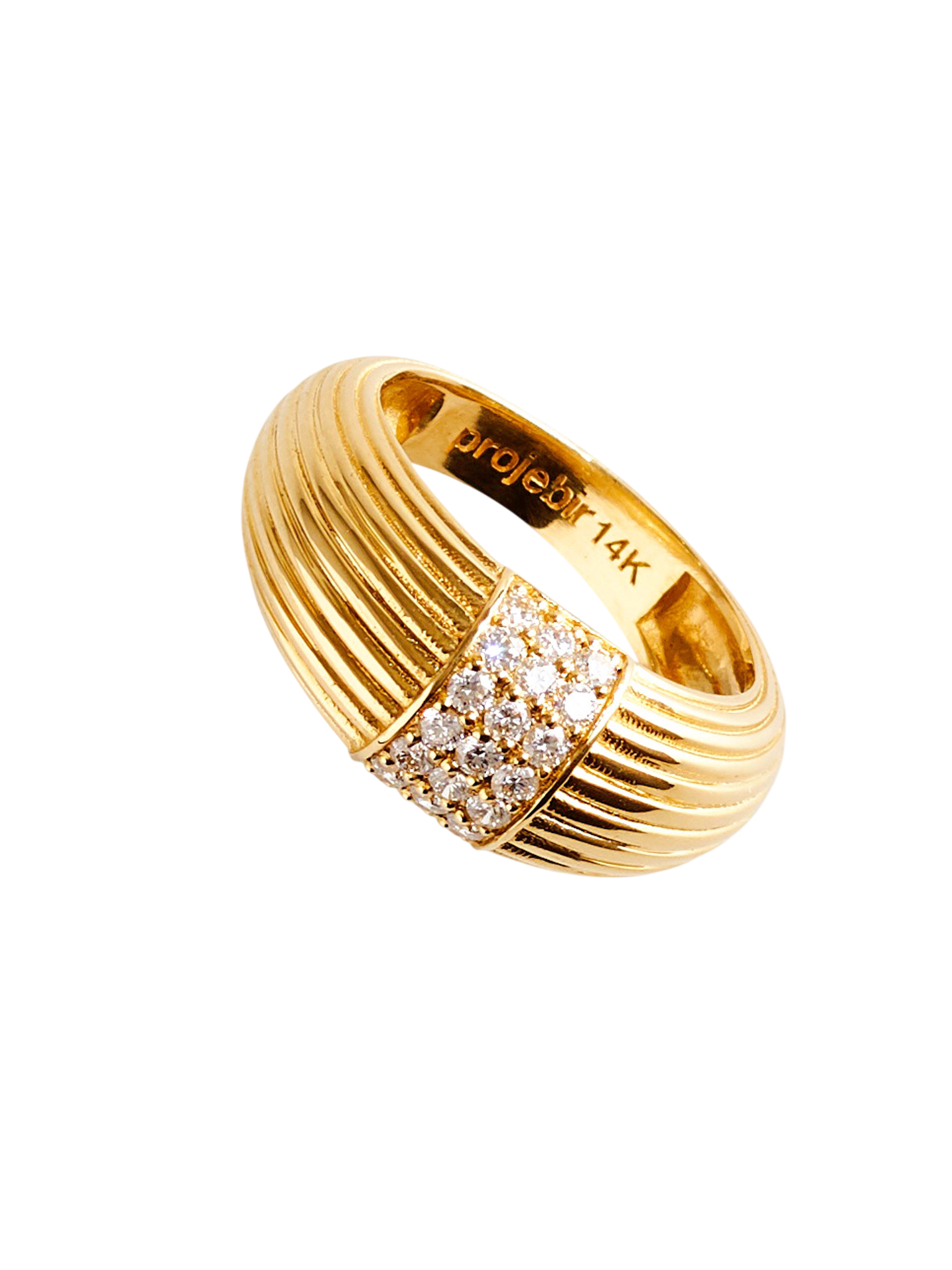 Chubby diamonds band ring