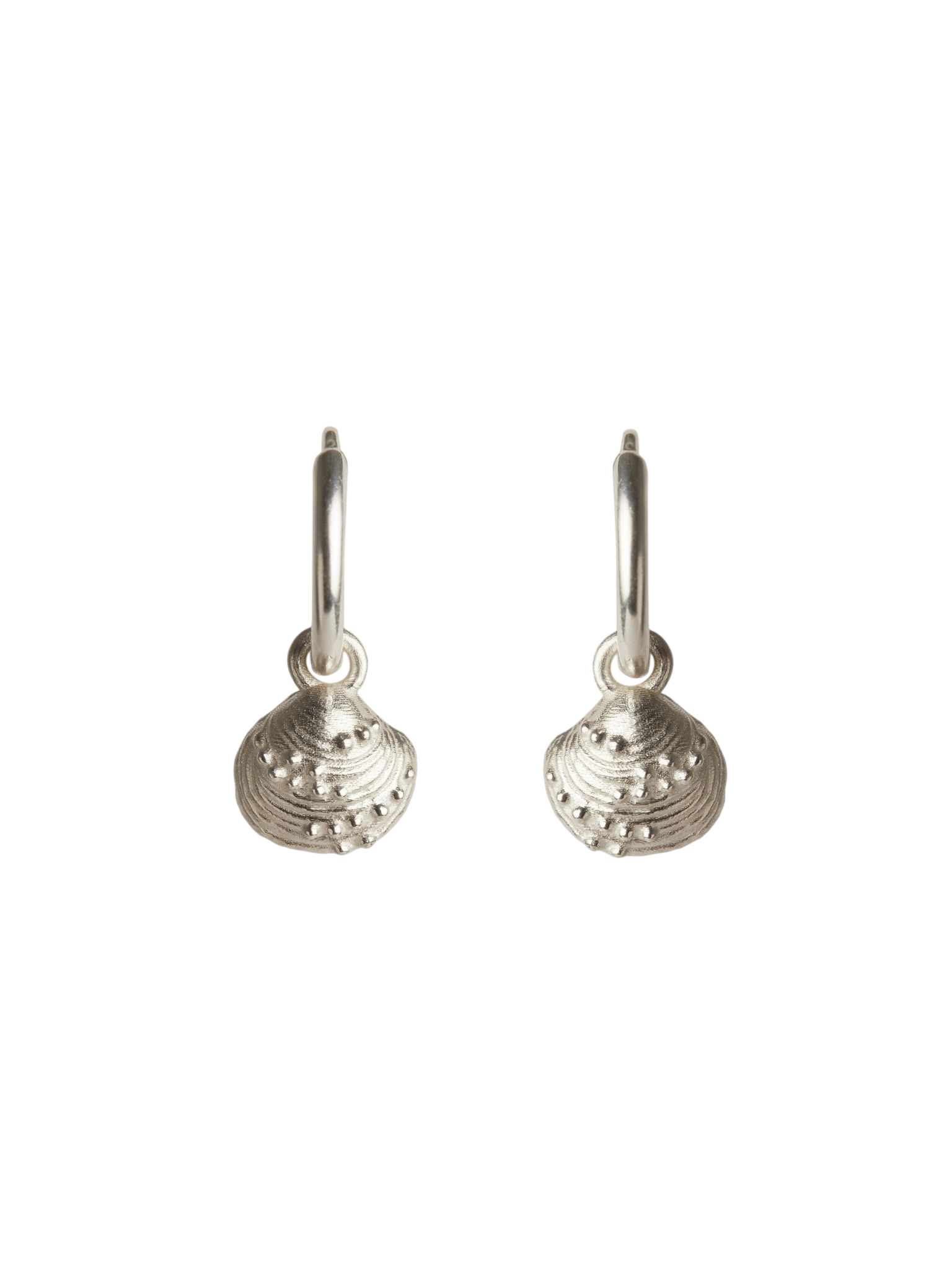 Inanna spiral mini hoop earrings silver