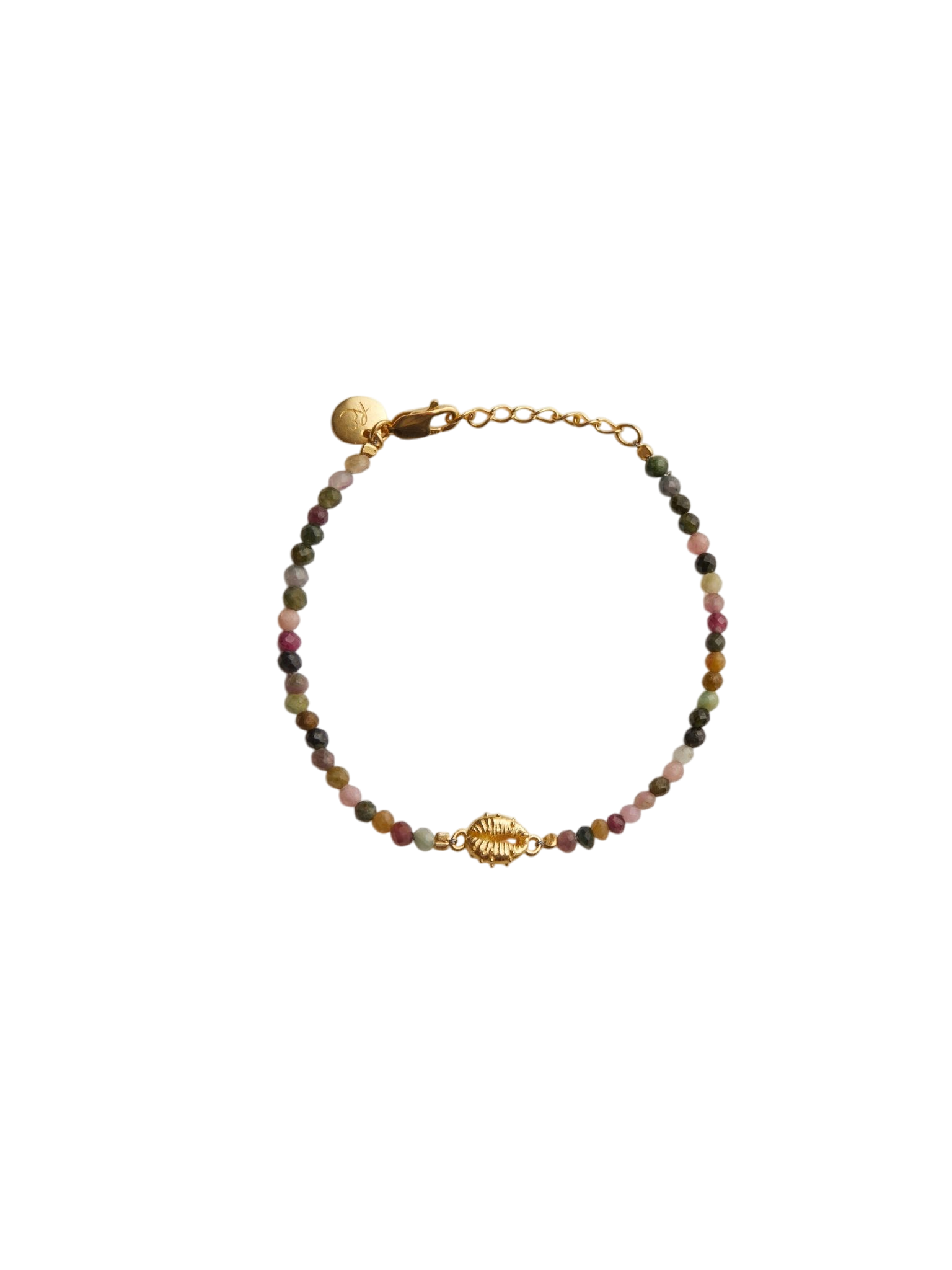 Aphrodite mini tourmaline bracelet gold