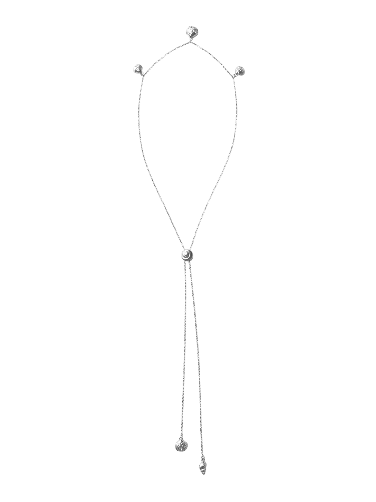 Inanna spiral bolero necklace silver