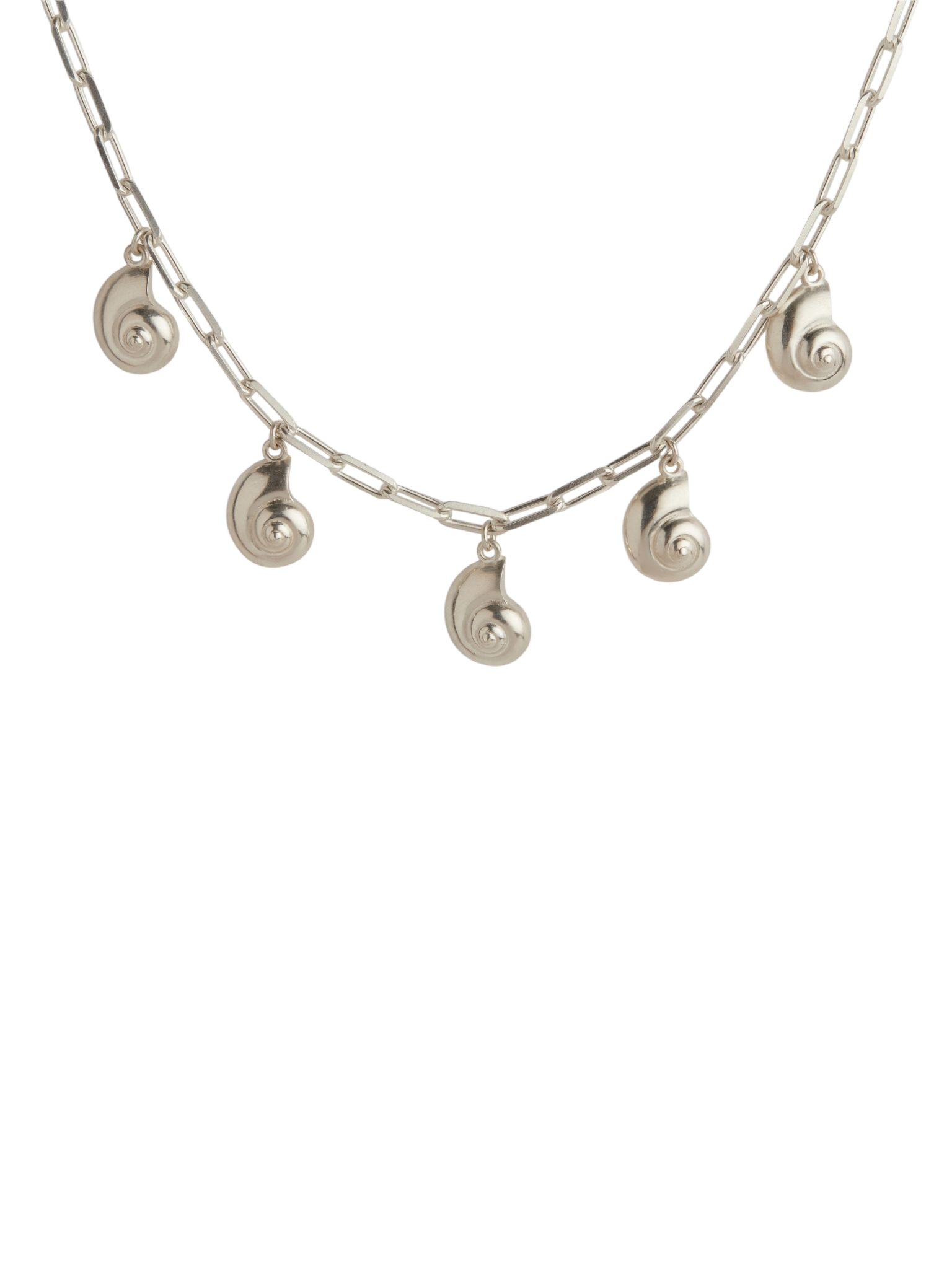Inanna spiral charm necklace silver