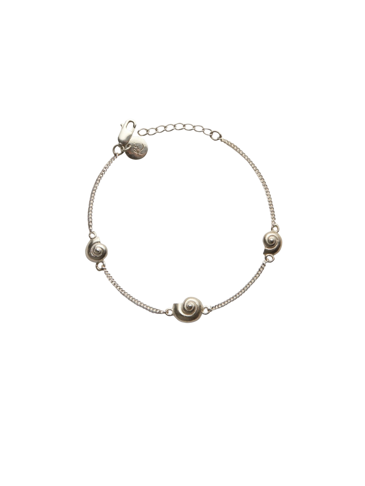 Inanna spiral fine bracelet silver