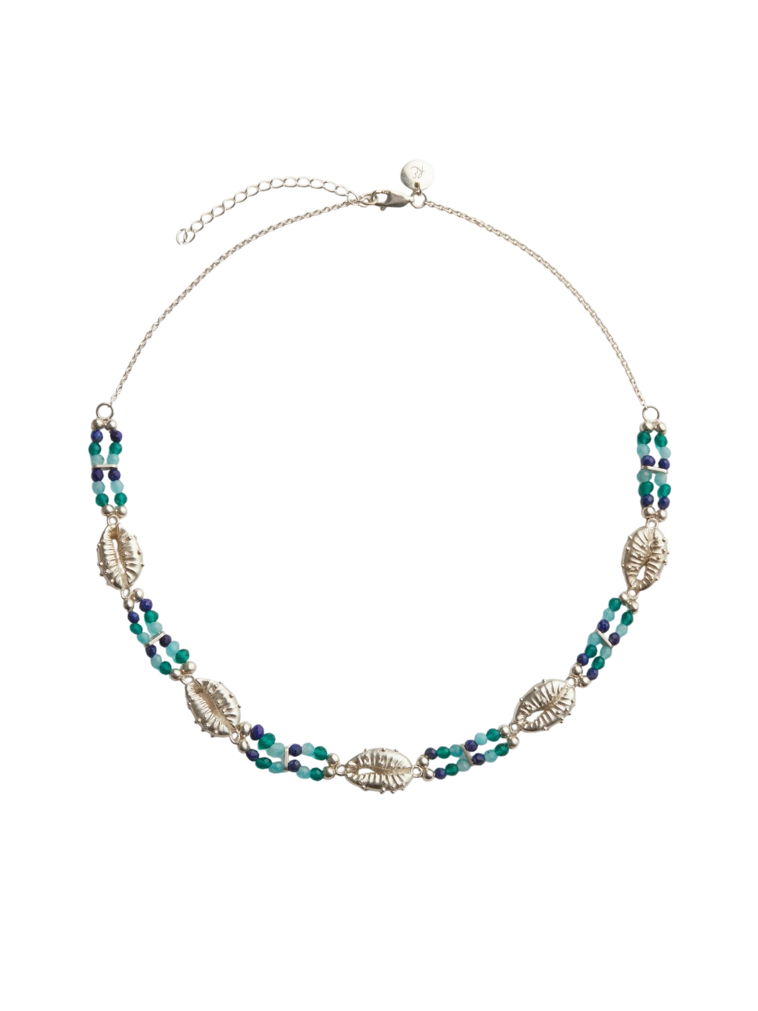 Aphrodite ocean choker necklace silver