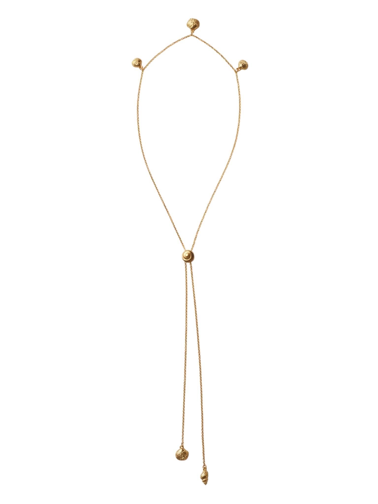 Inanna spiral bolero necklace gold