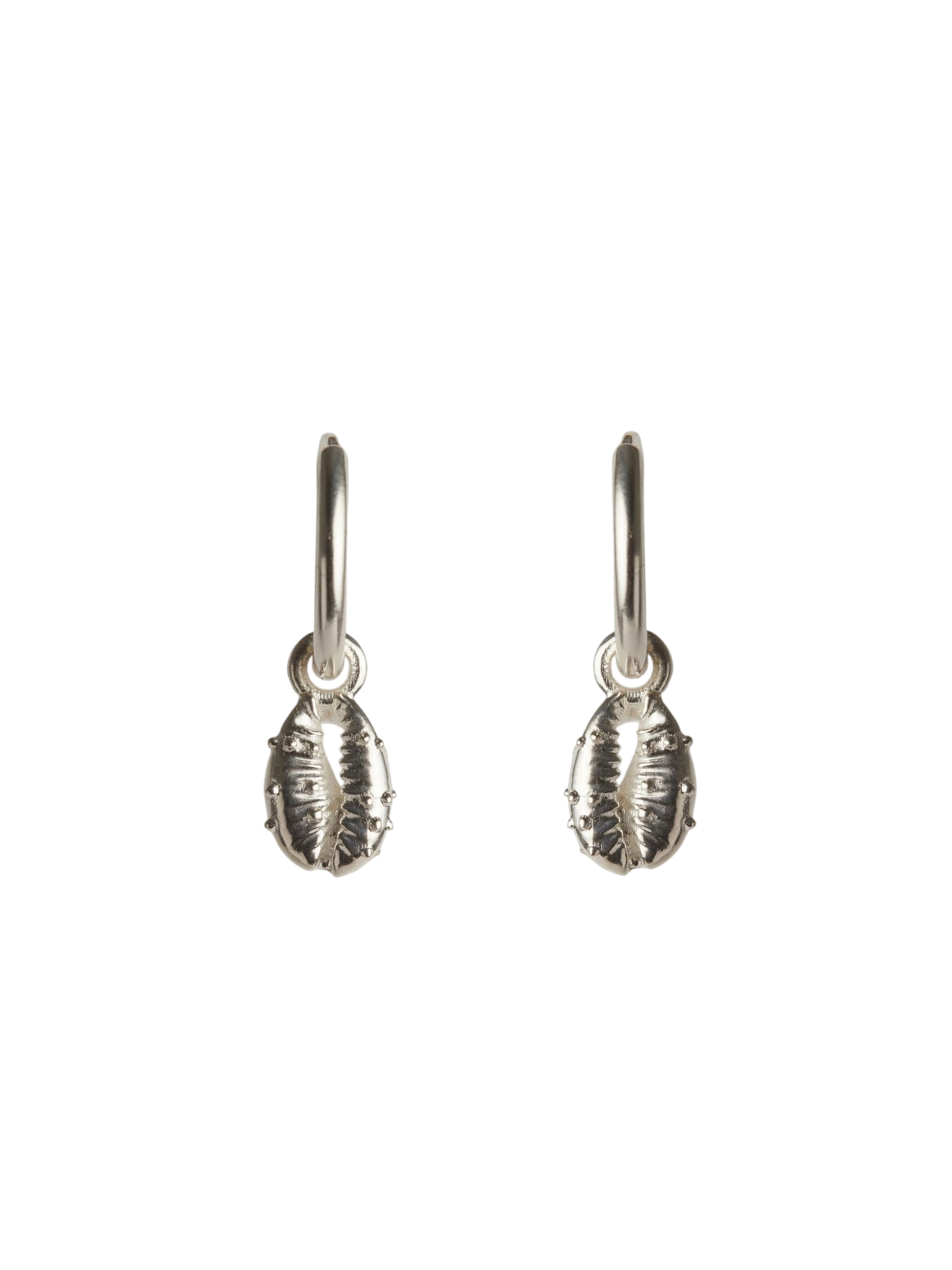 Aphrodite mini hoop earrings silver