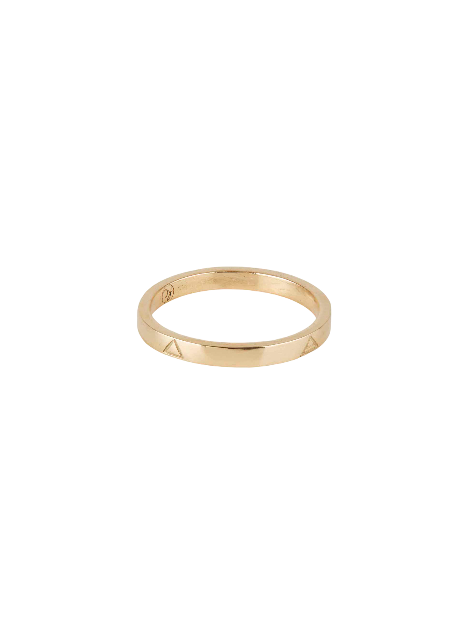 Solid gold four elements ring
