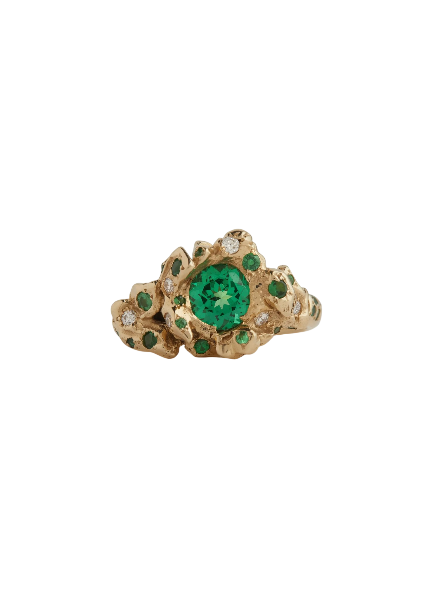 Green Garnet Goddess Sunken Treasure Ring