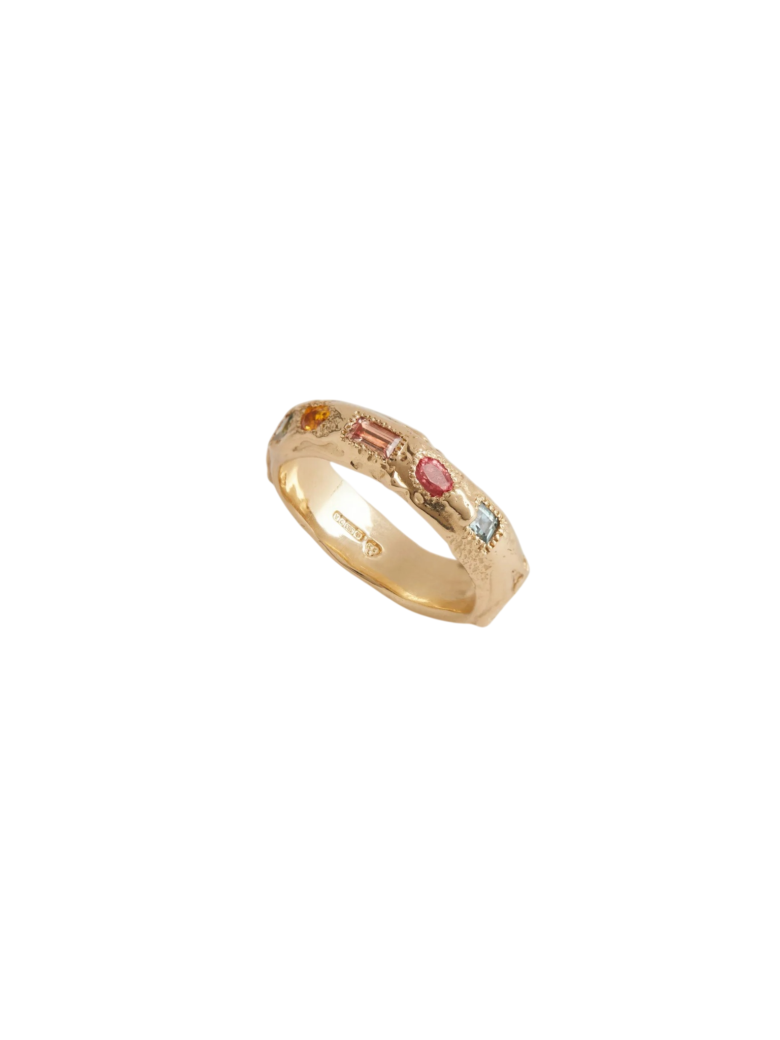 Miligrain Madagascan Sapphire Chunky Treasure Band