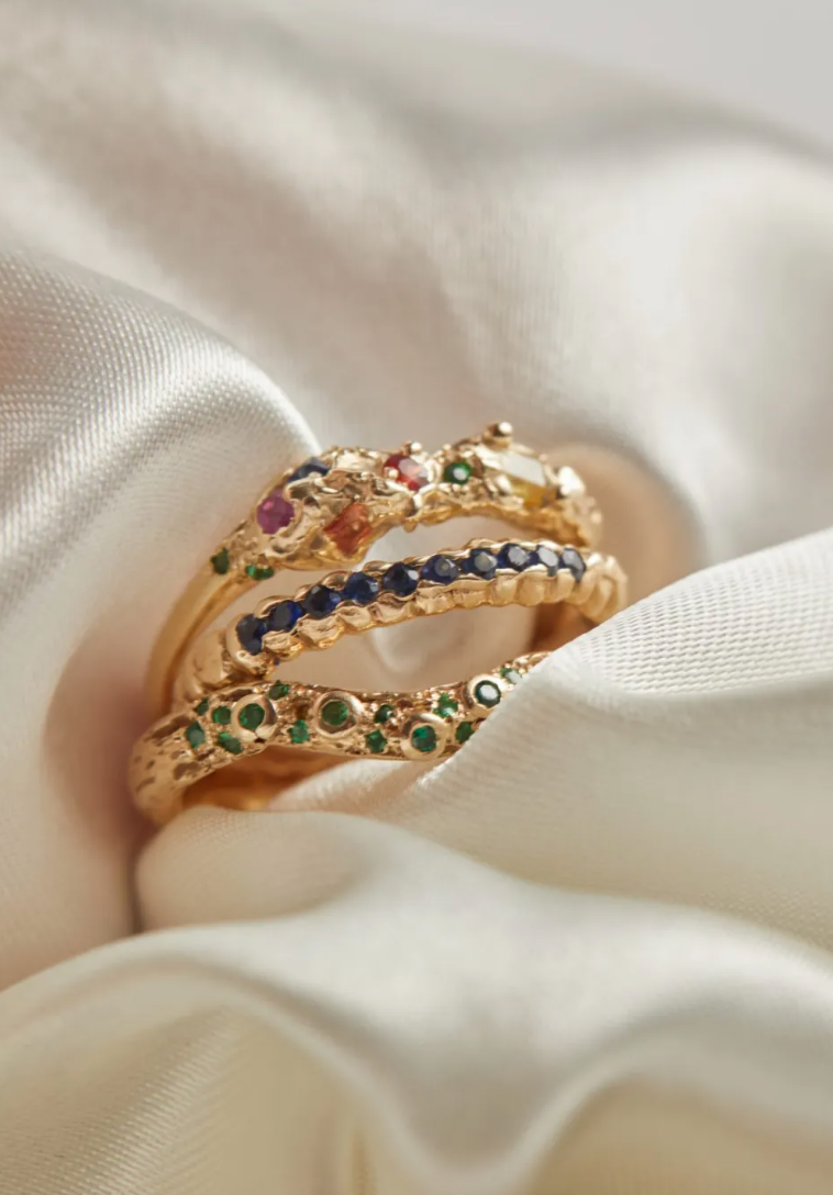 Multi-Coloured Sapphire Treasure Ring