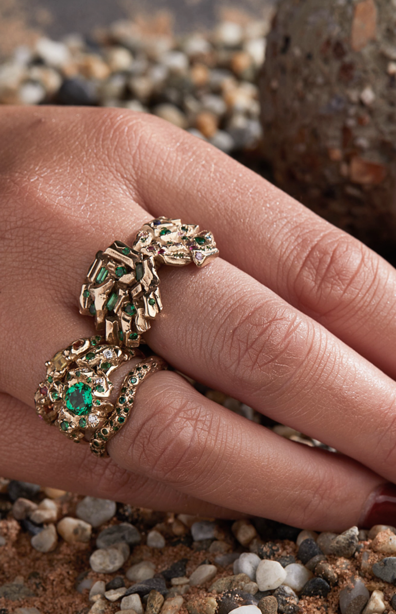 Multi-Coloured Sapphire Treasure Ring