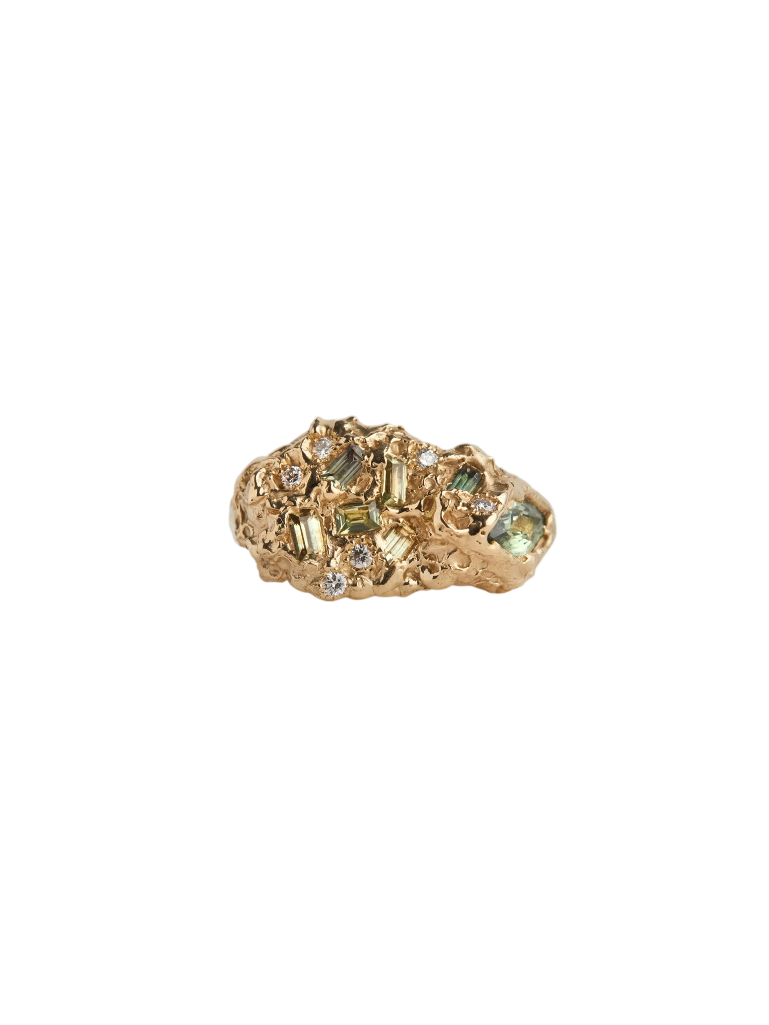 Ancient Riches Green Sapphire Ring