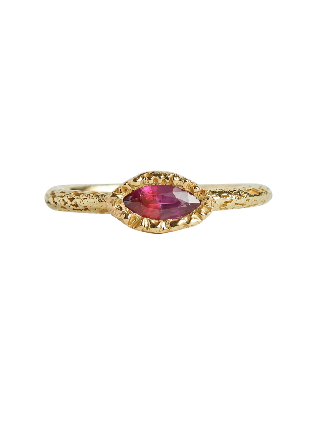 Marquise Red Sapphire Treasure Ring