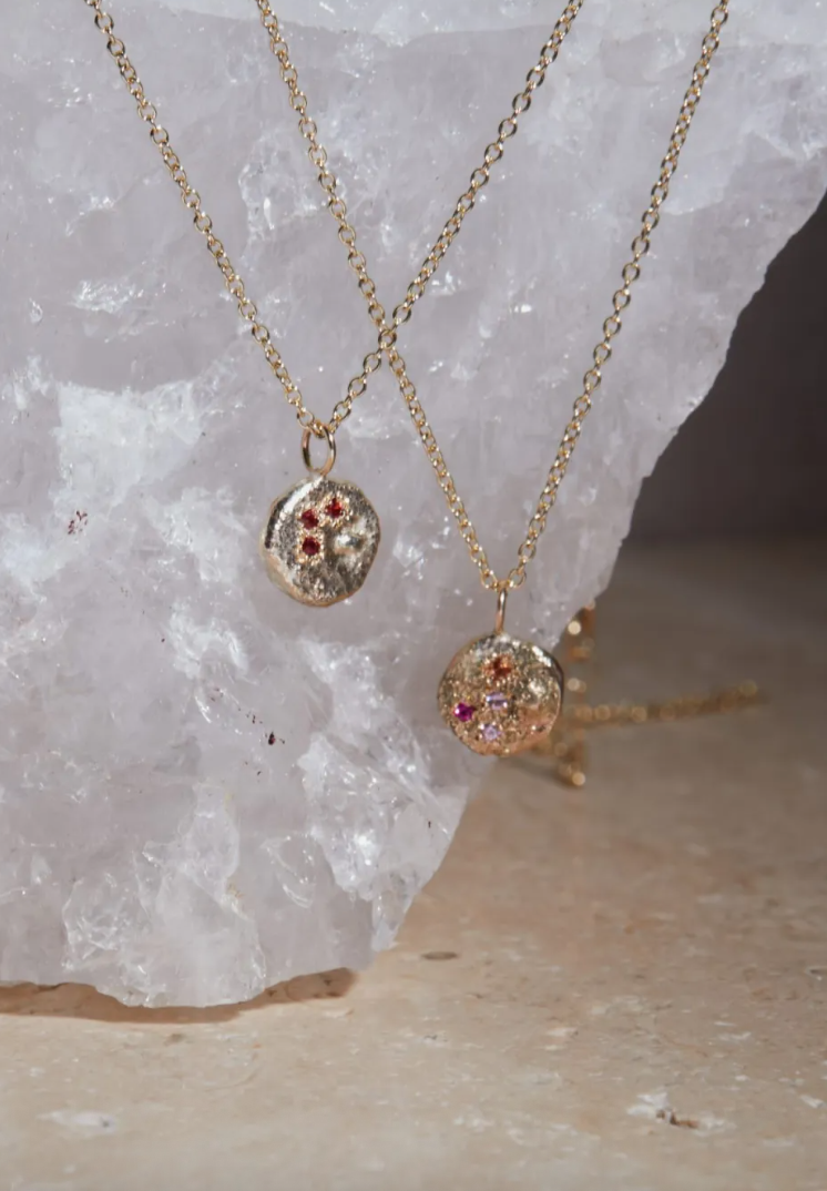 Dainty Princess Blue Sapphire Treasure Coin Necklace