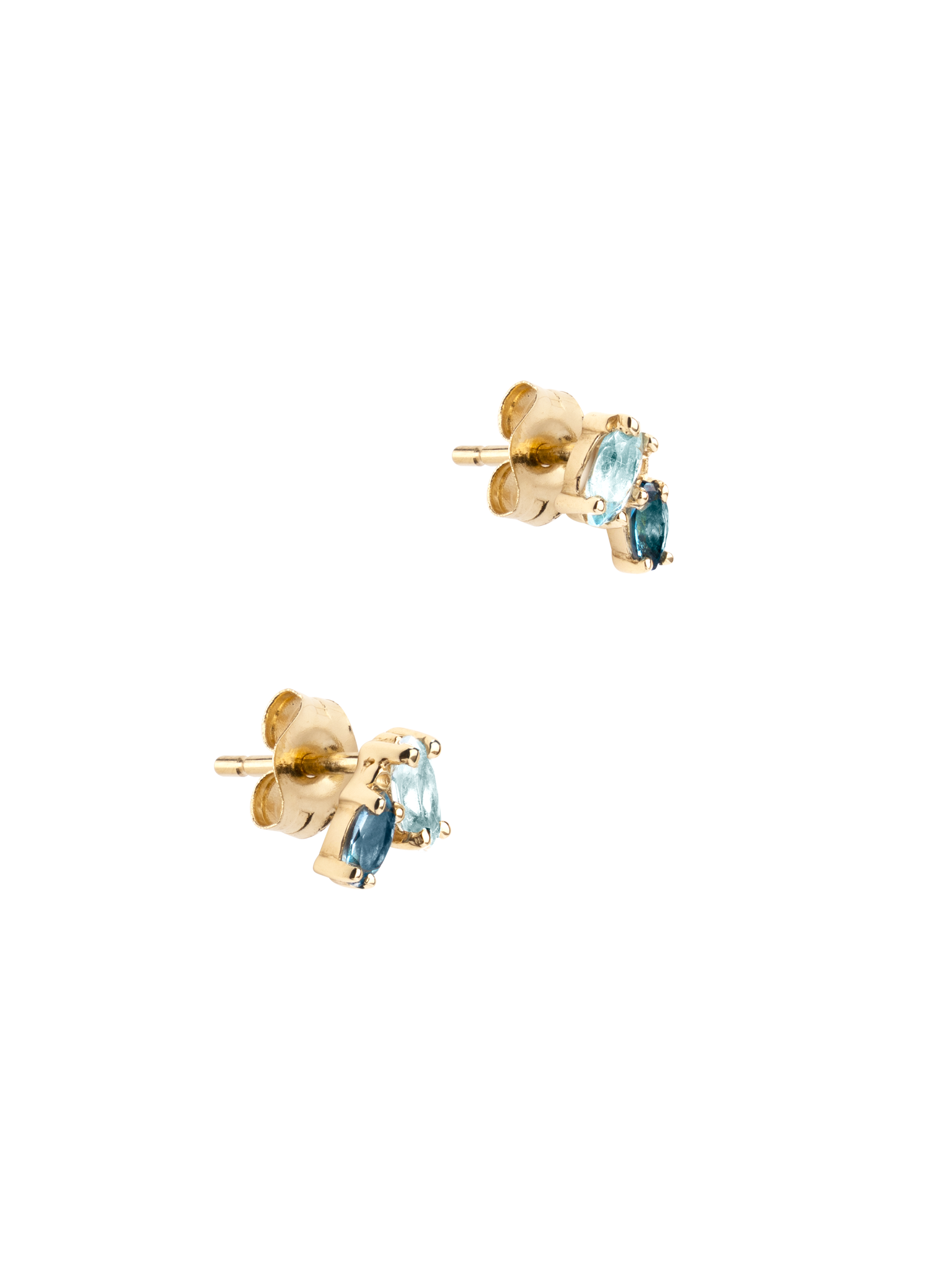 Victory blue topaz studs