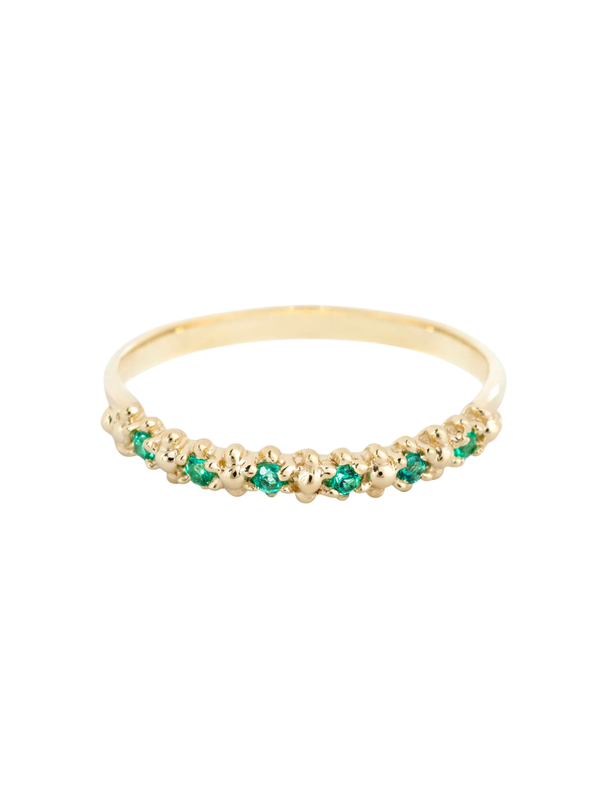Carmel Stack Ring - Emerald photo