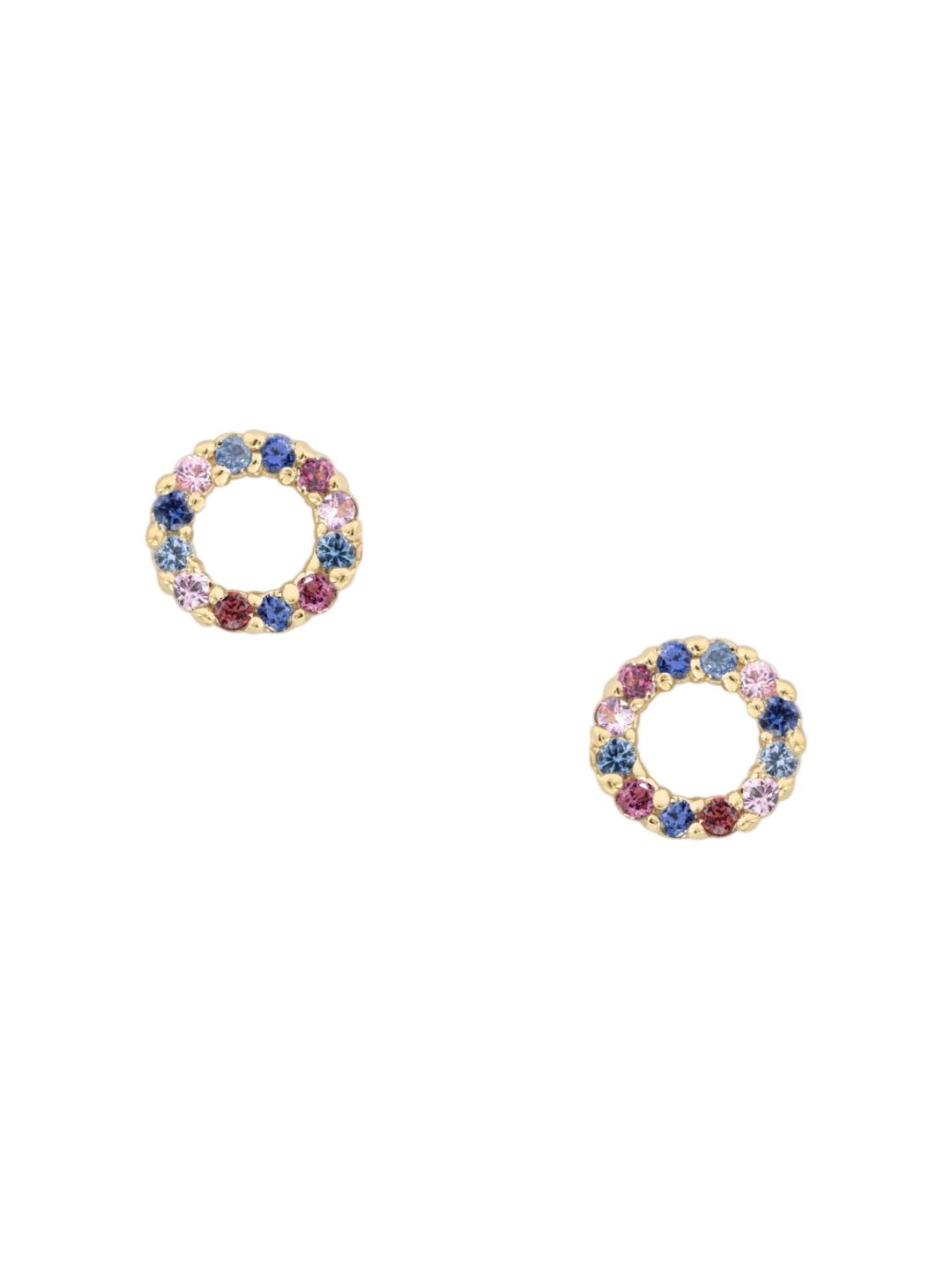 Circle Studs - Berry photo