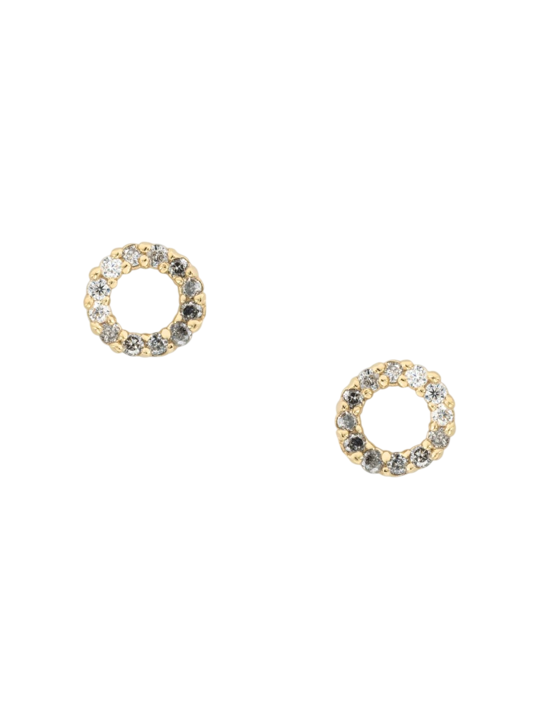 Circle Studs - Diamond photo