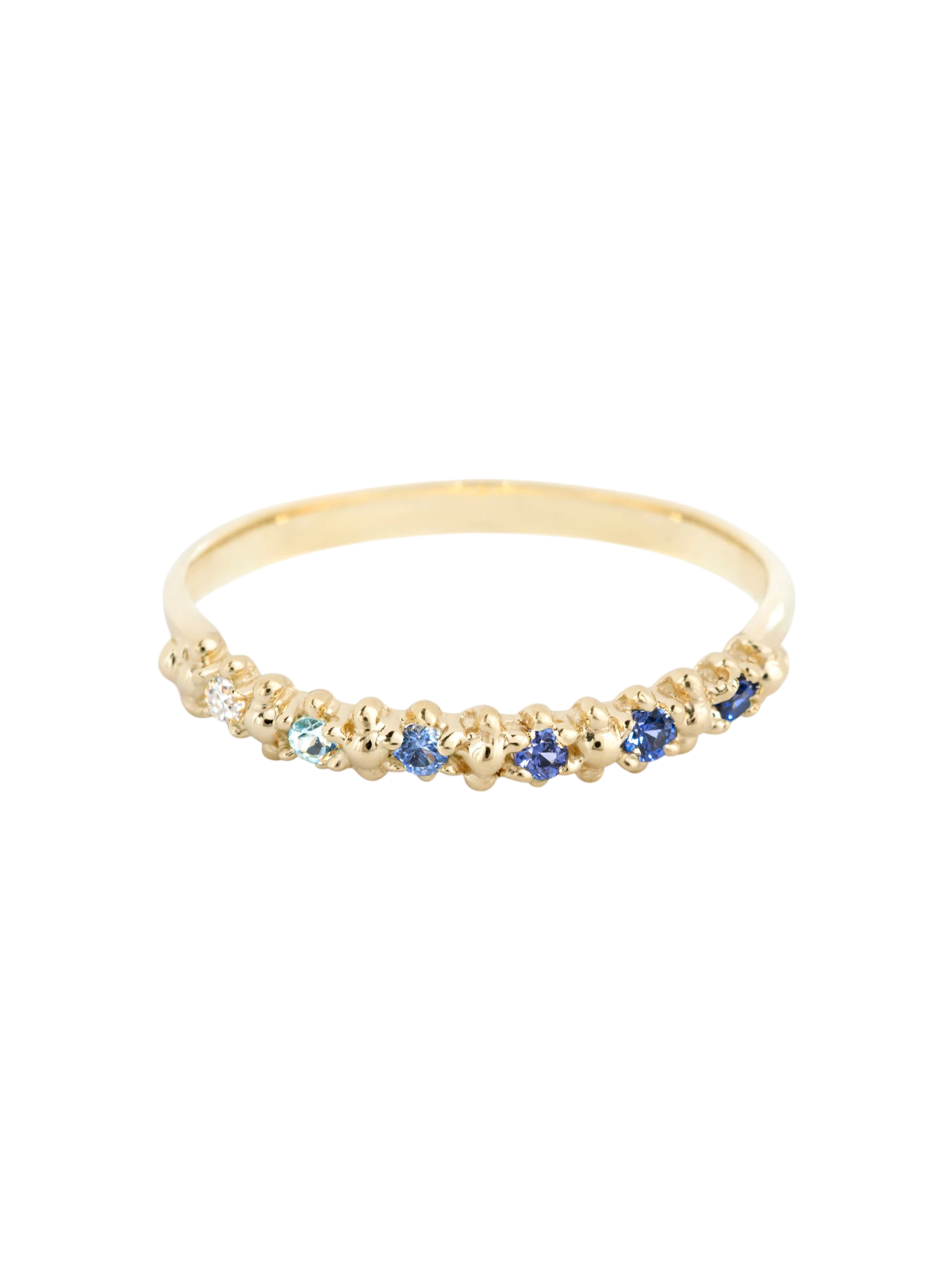 Carmel Stack Ring - Blue Ombre photo