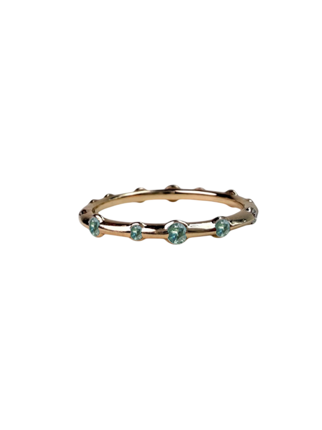 Stardust Eternity Band - Green Sapphire photo