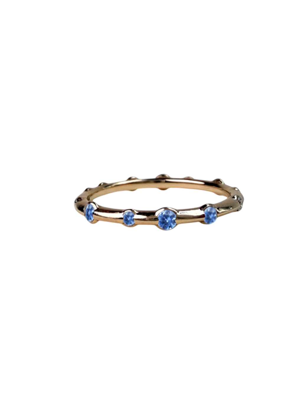 Stardust Eternity Band - Denim Blue Sapphire photo