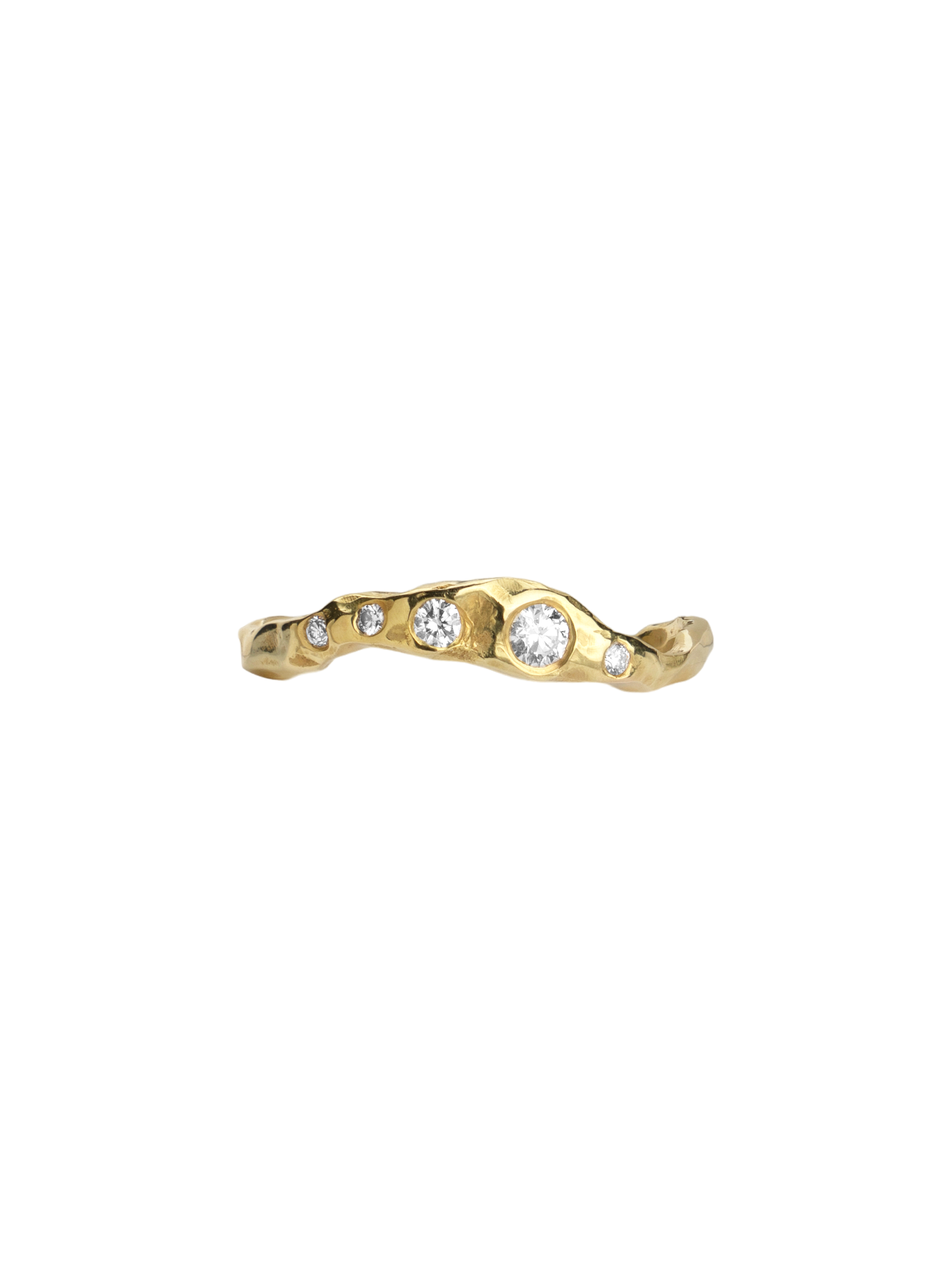 Pure ring with diamonds 