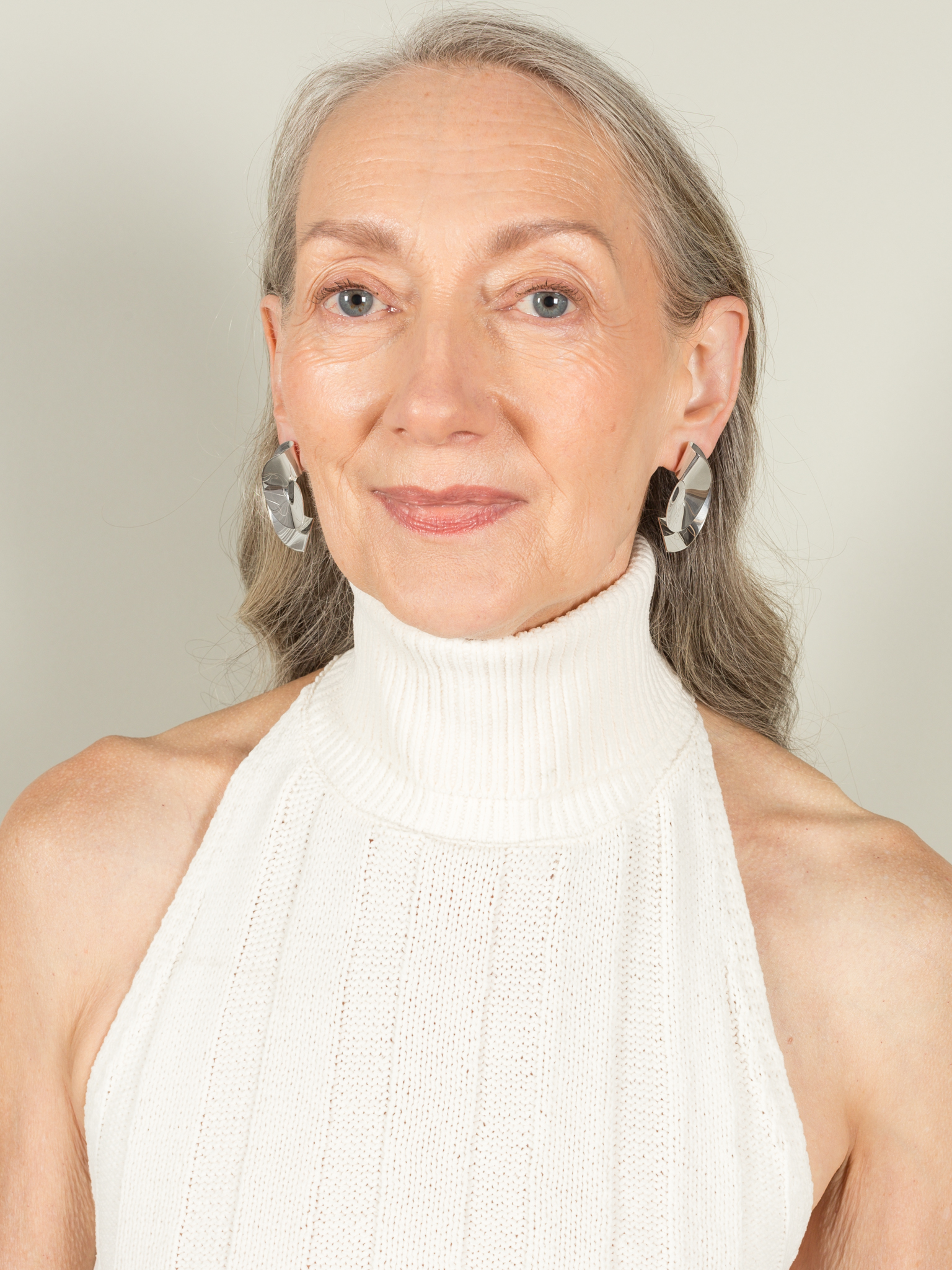 Sun earrings in silver