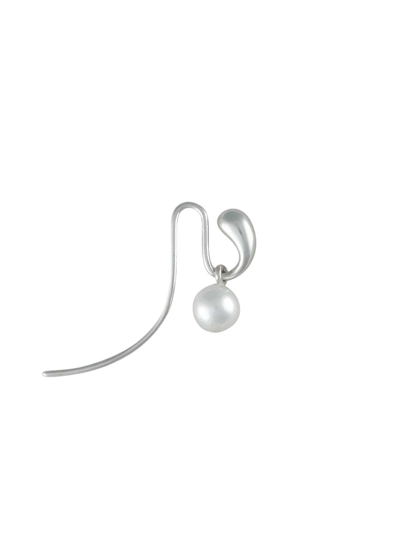 Pendant Earrings Silver With Freshwater Pearl photo