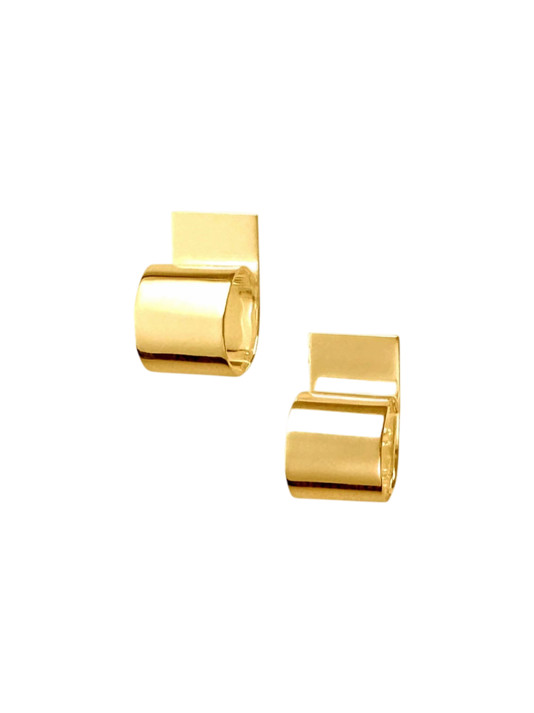 Cut Earrings Gold photo