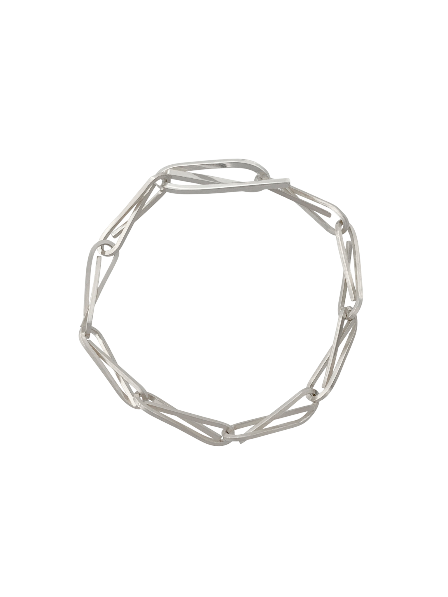 String chain bracelet in silver