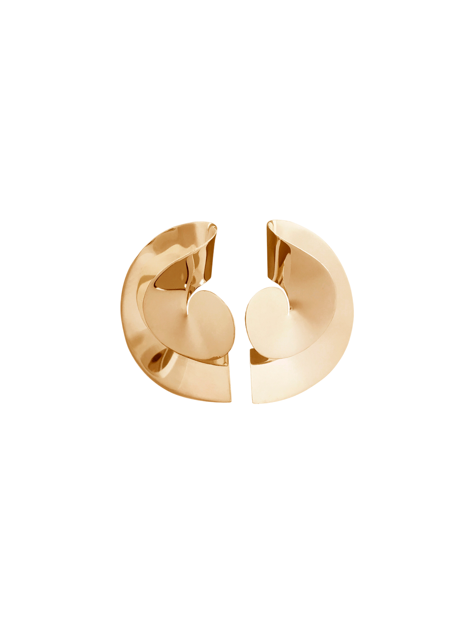 Sun II earrings in gold vermeil
