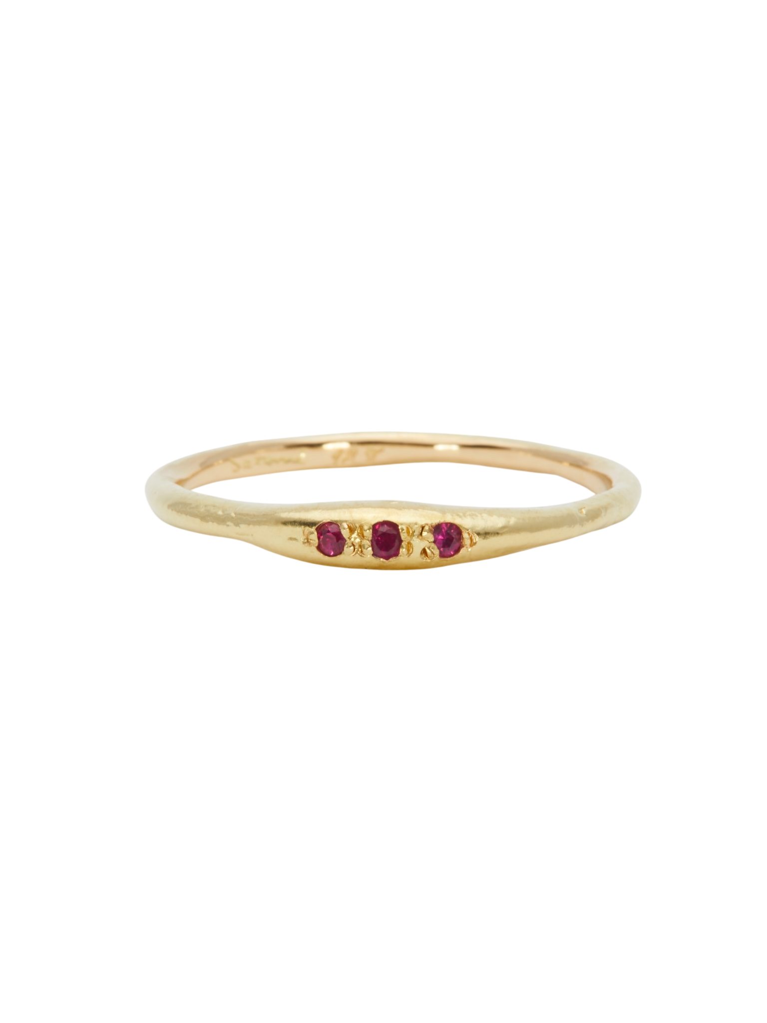 Ruby terra signet ring