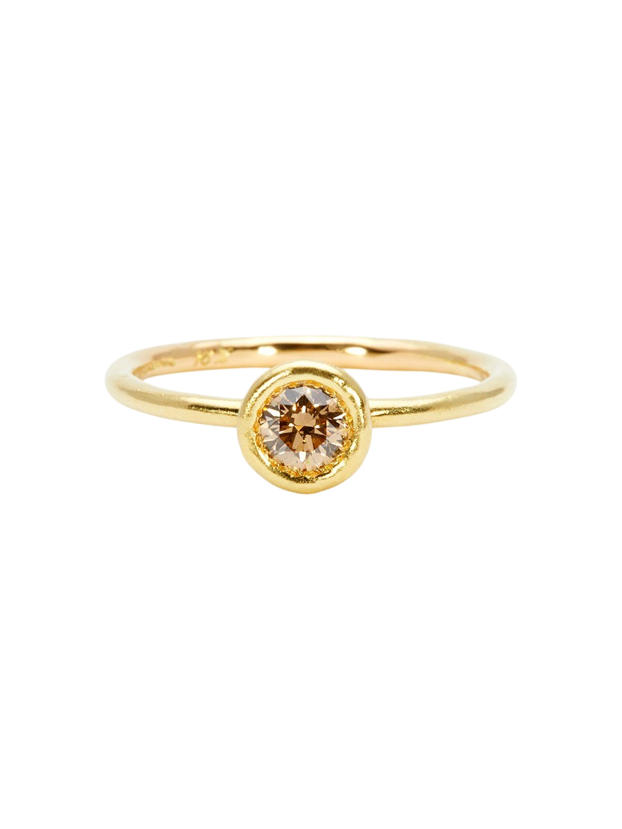 4mm Brown Diamond Kindred Ring photo