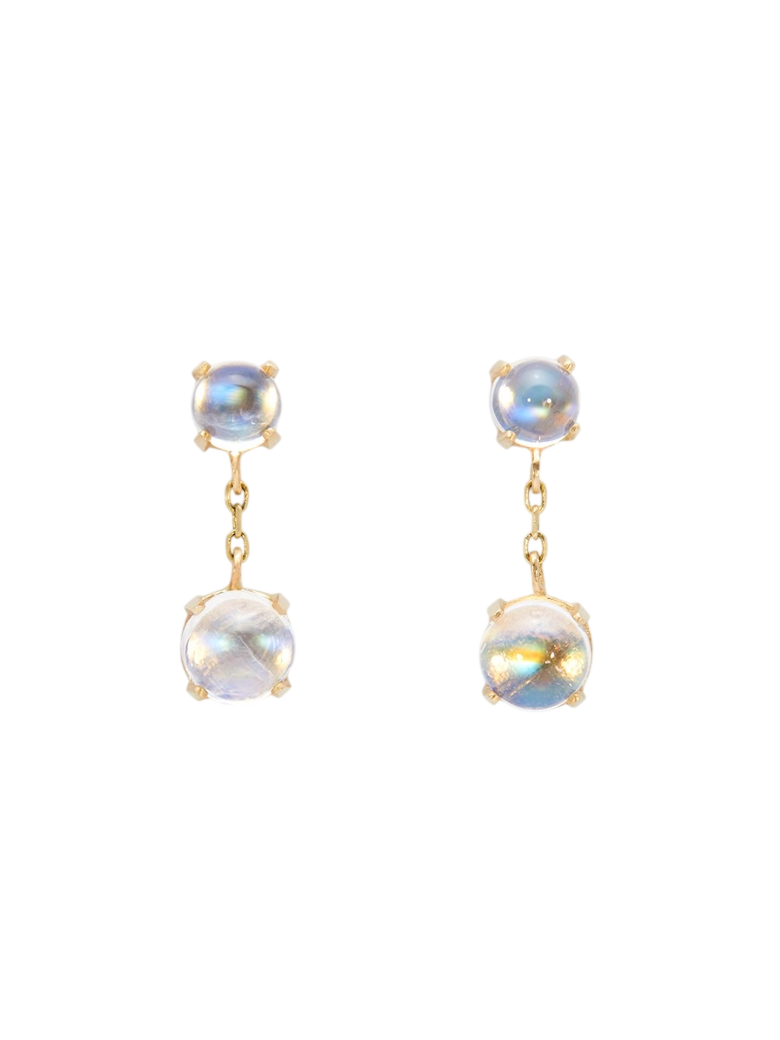 Rainbow moonstone nova earrings