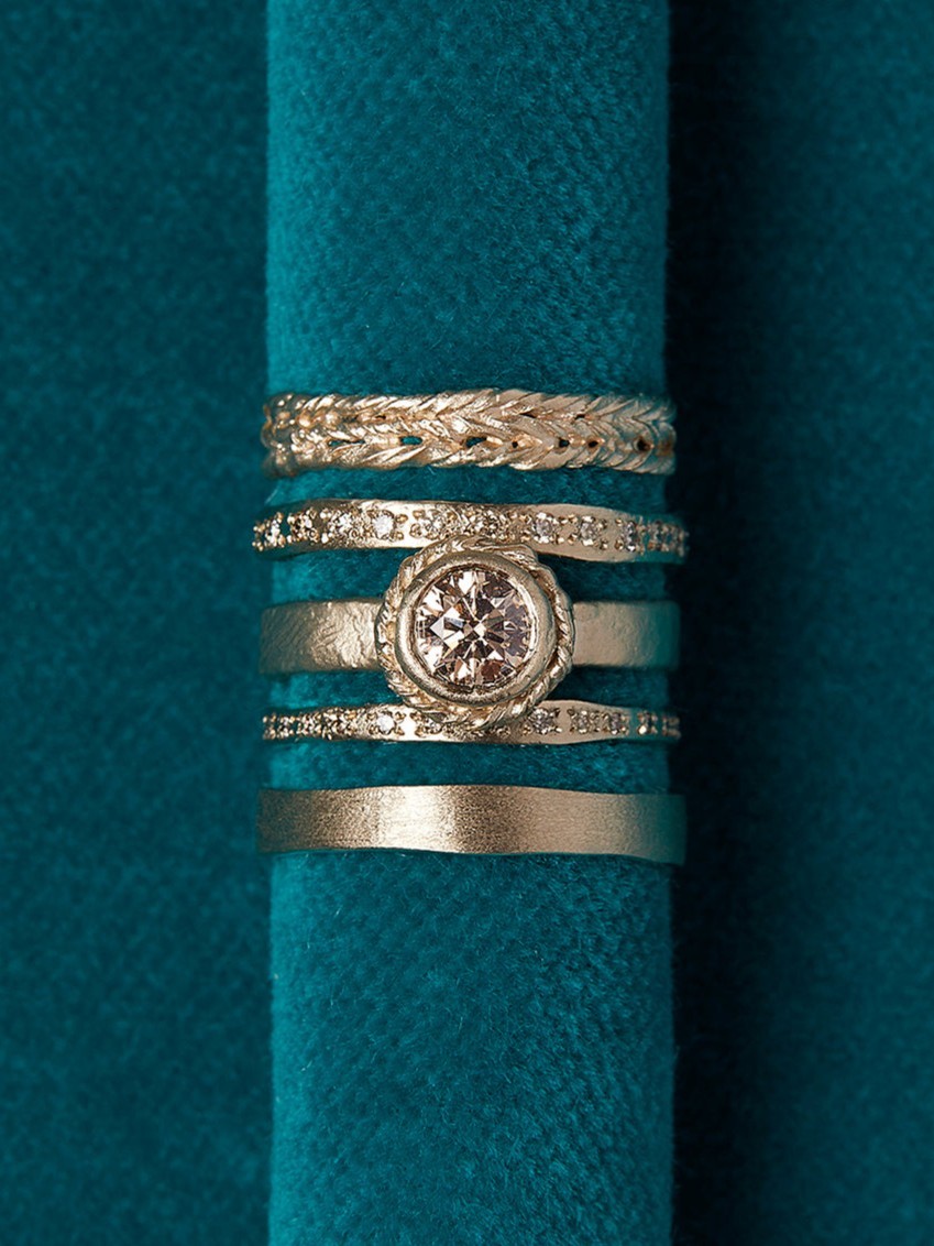 5mm Brown Diamond Dawn Ring