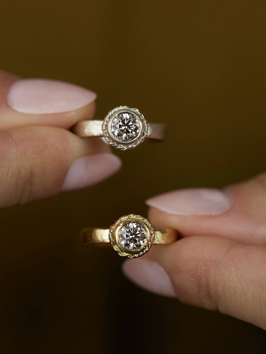5mm Brown Diamond Dawn Ring