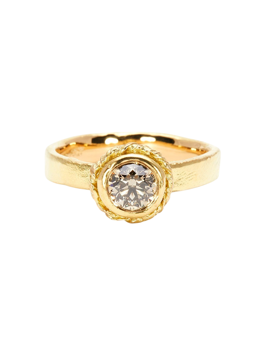 5mm Brown Diamond Dawn Ring