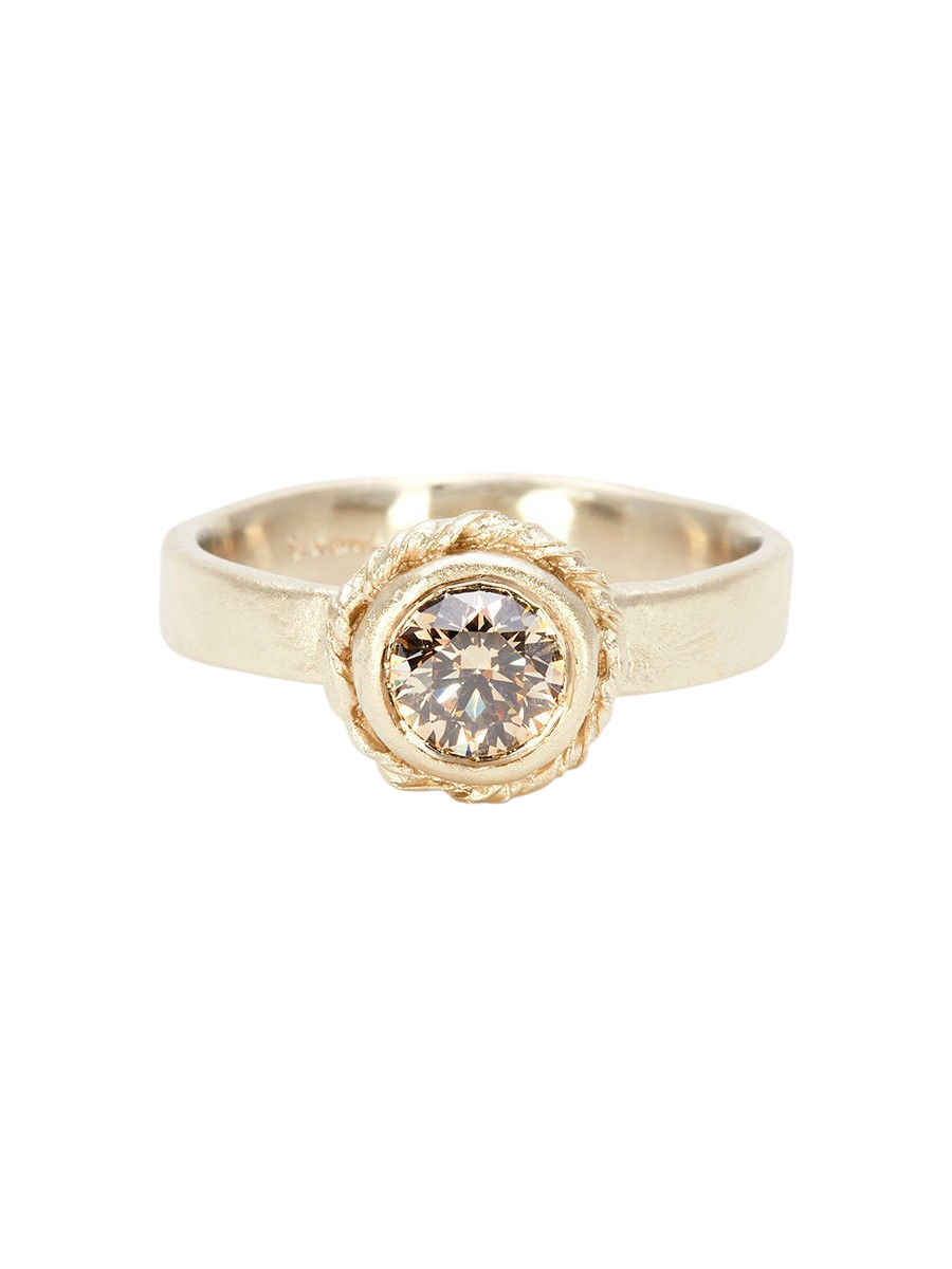 5mm Brown Diamond Dawn Ring photo