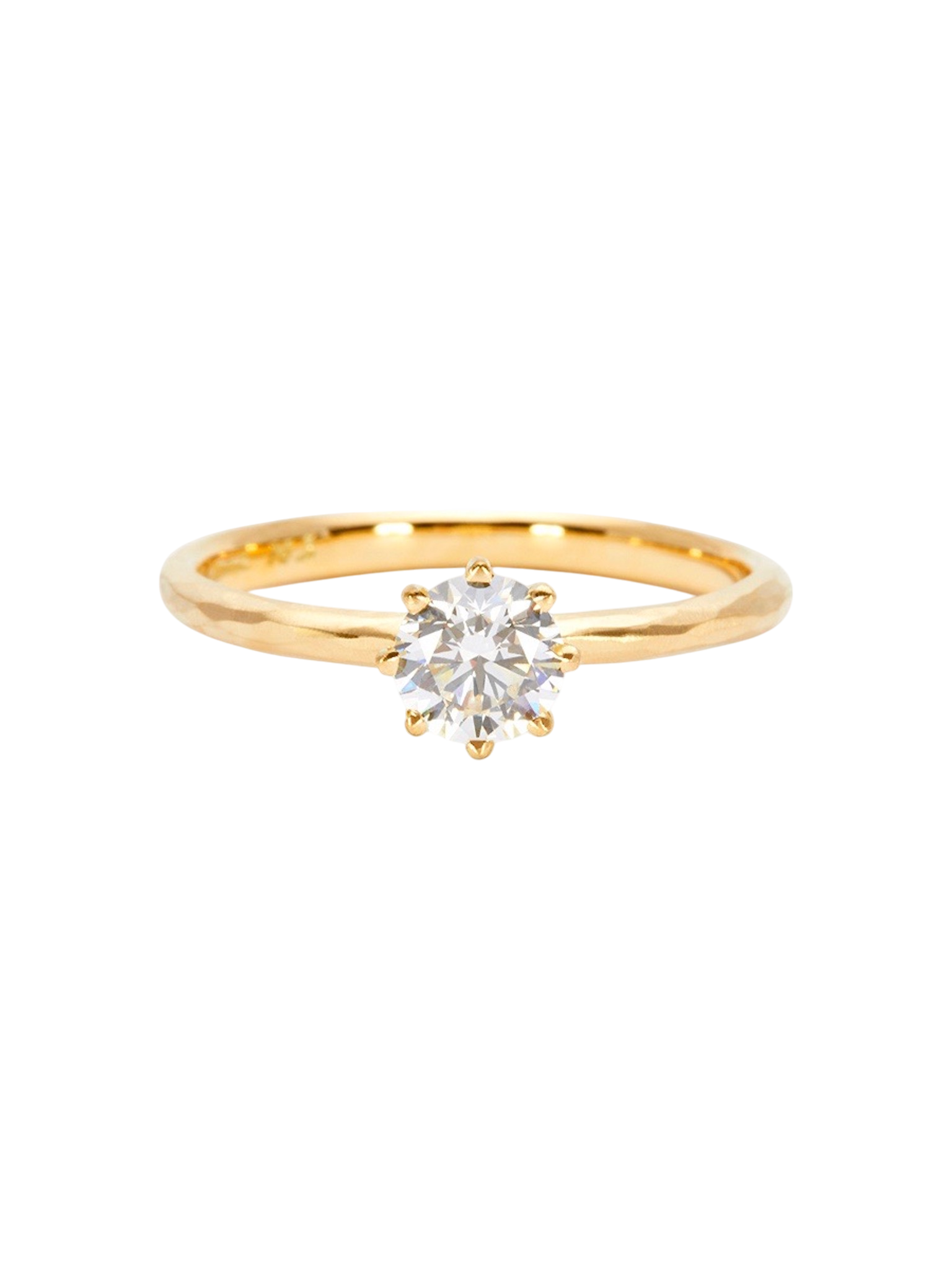 5mm white diamond blooming ring