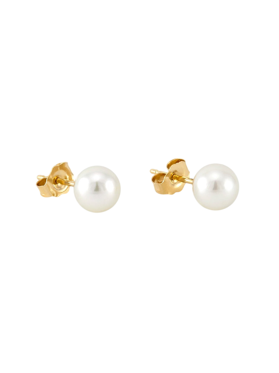 6mm Akoya Pearl Studs