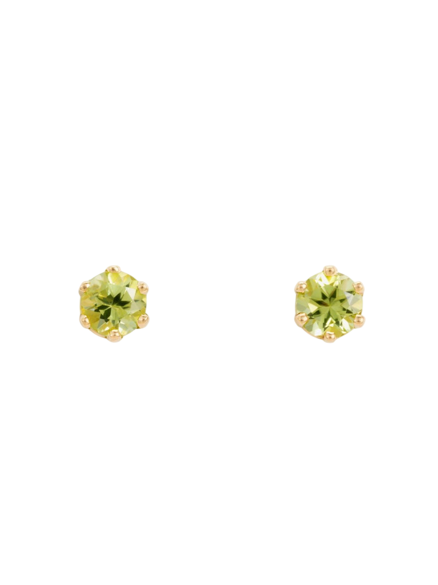 3mm Peridot Studs photo