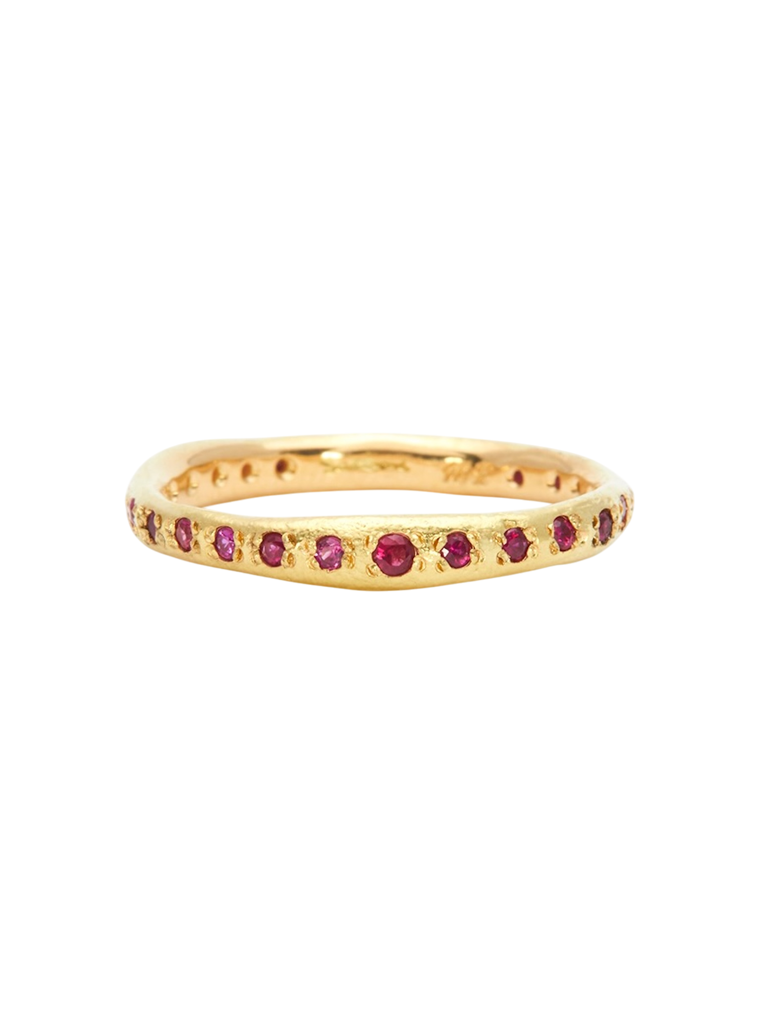 Small ruby terra eternity band
