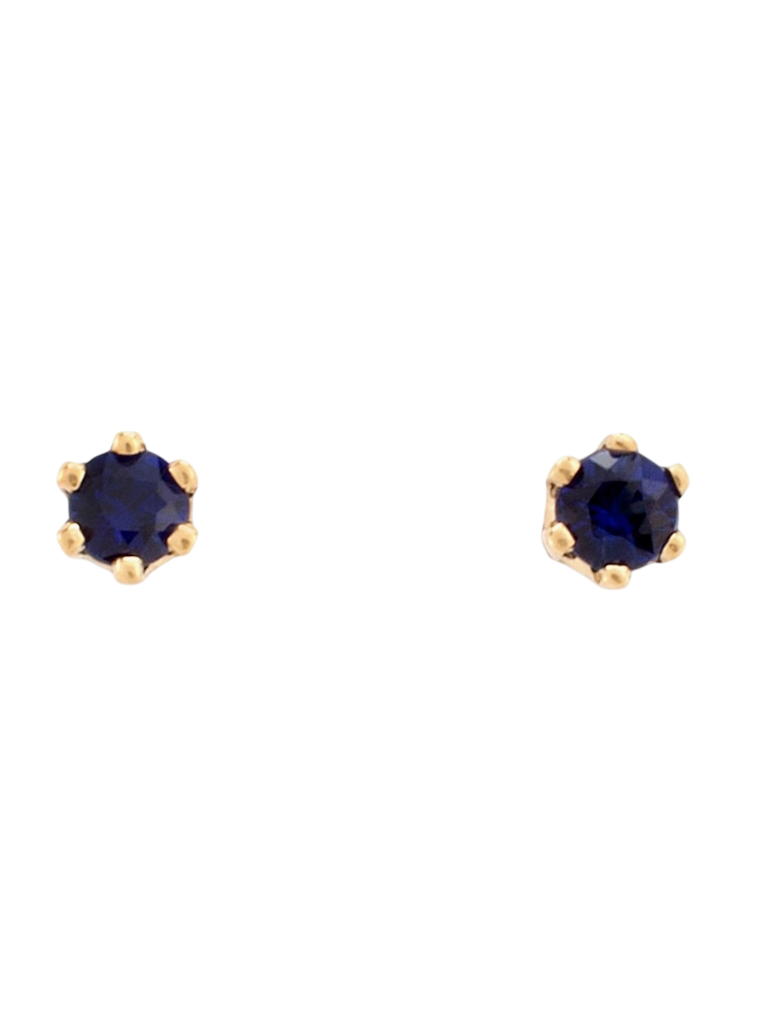 Baby birthstone blue sapphire studs