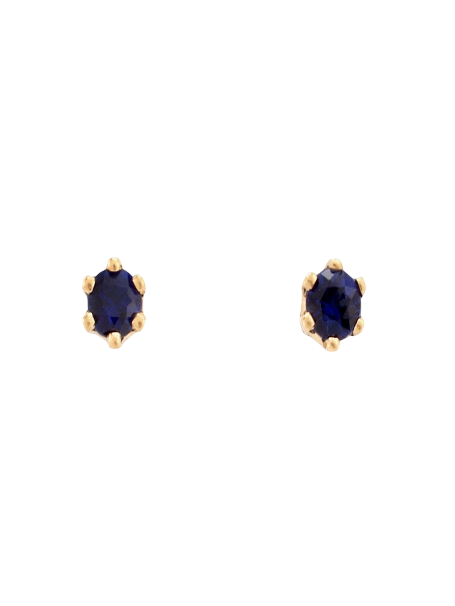 Baby birthstone blue sapphire studs